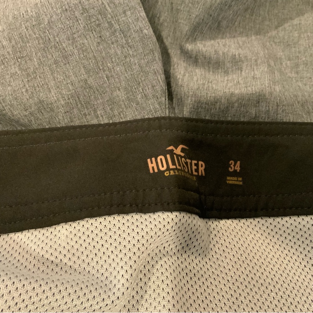 Hollister Black and Gray Mesh Shorts - Picture 2 of 3